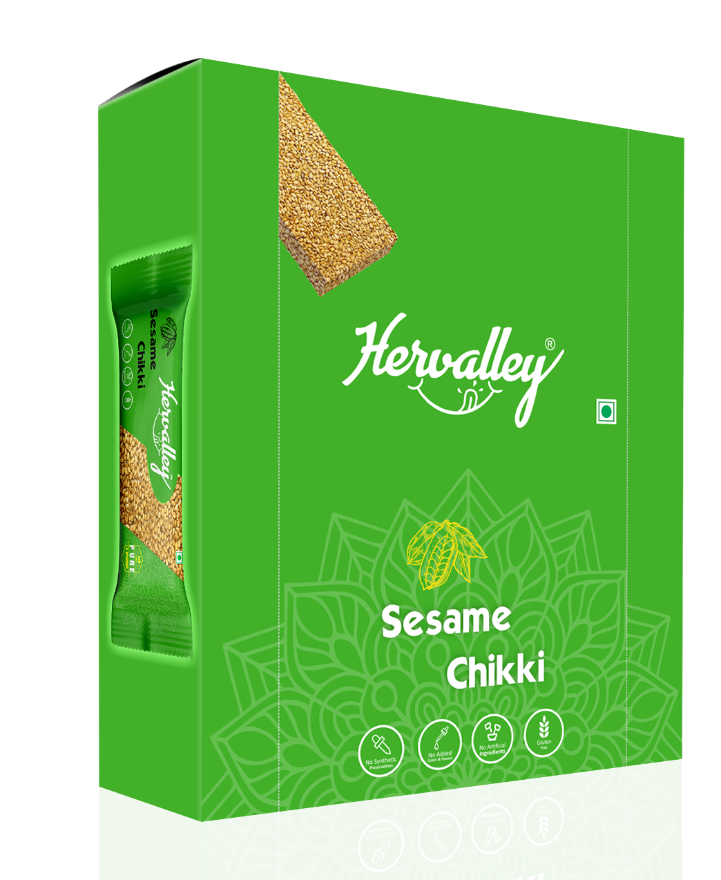 Sesame Chikki (25g x 20 pcs) (Pack of One Box)