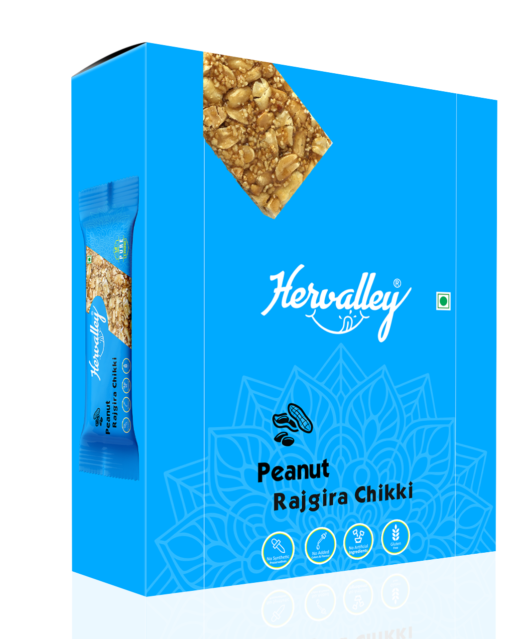 Peanut Rajgira Chikki (30g x 20 pcs) (Pack of One Box)